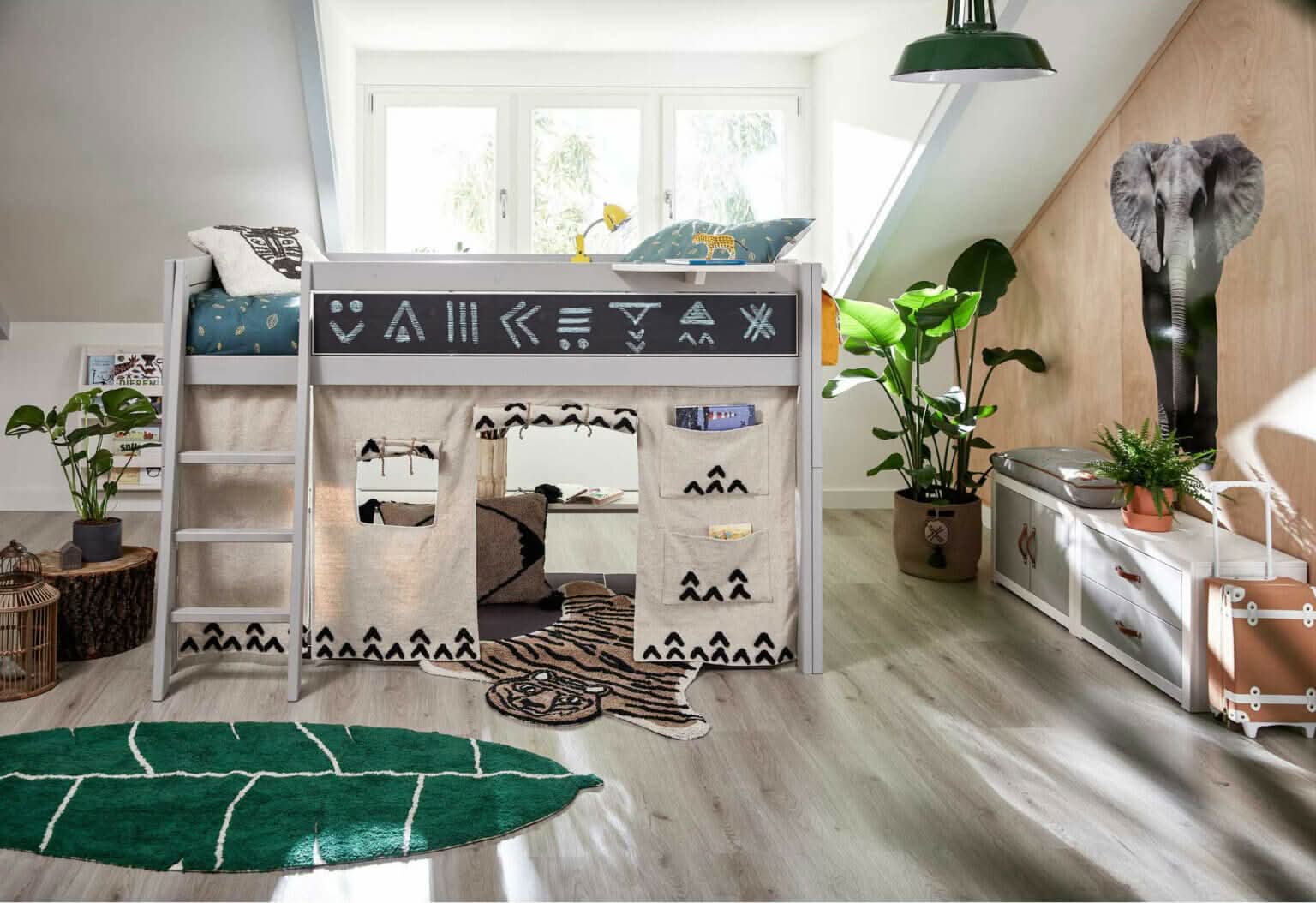 Lifetime Kidsrooms Banana Leaf Wild Life Rug - Image 2