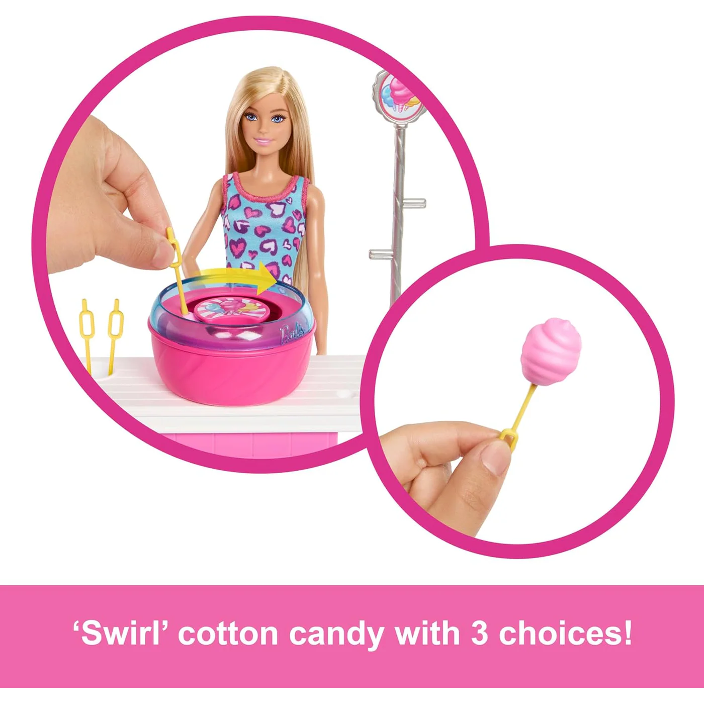 Mattel Barbie® Mysteries - Cotton Candy and Game Playset - Image 5