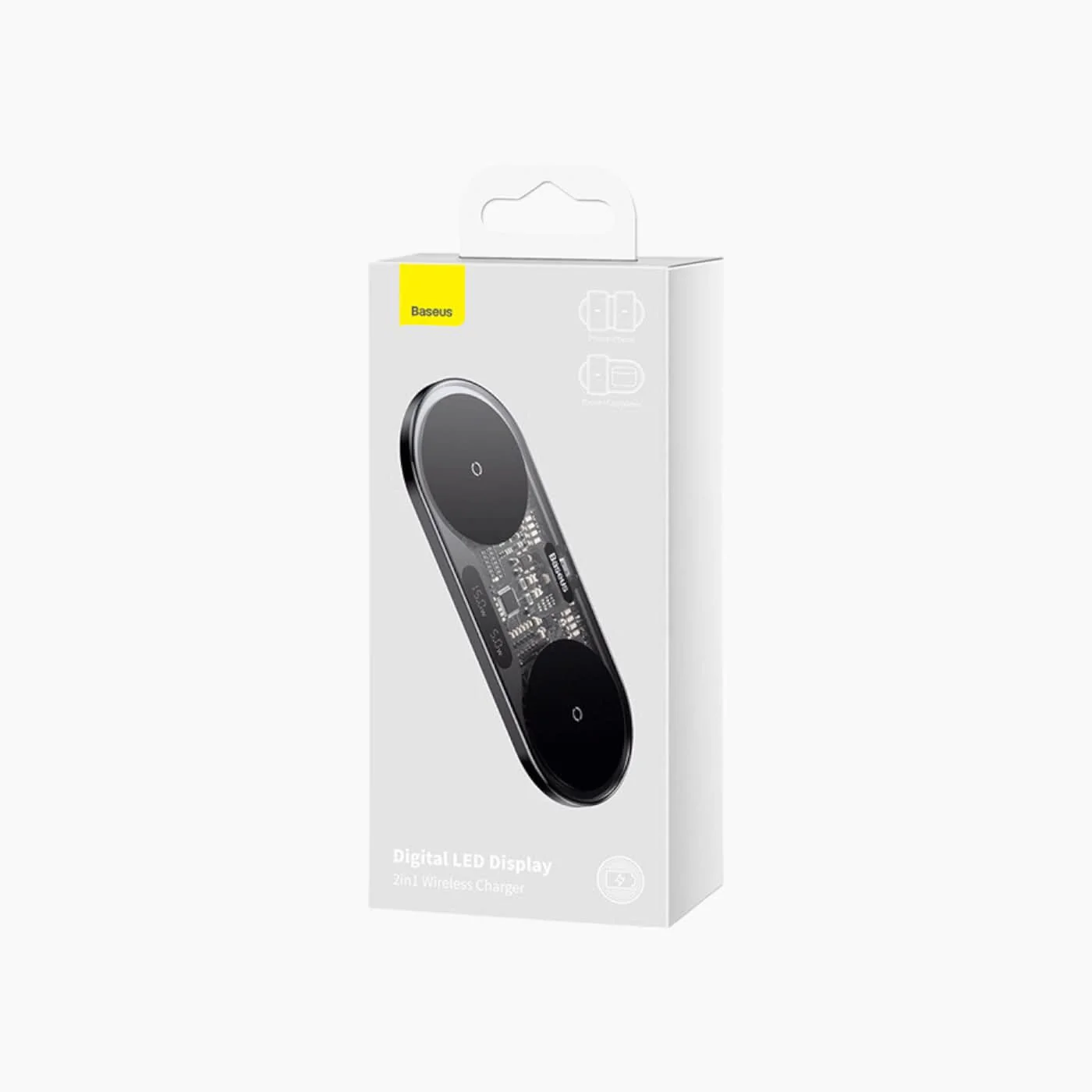 Baseus Digital LED Display 2-in-1 Wireless Charger - Image 4