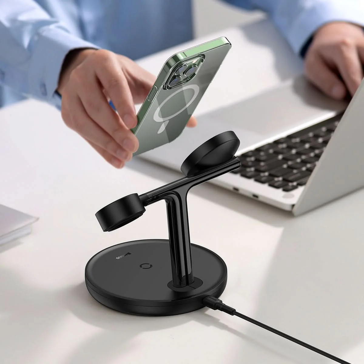 Baseus Swan 3-in-1 Wireless Magnetic Charging Bracket - Image 11