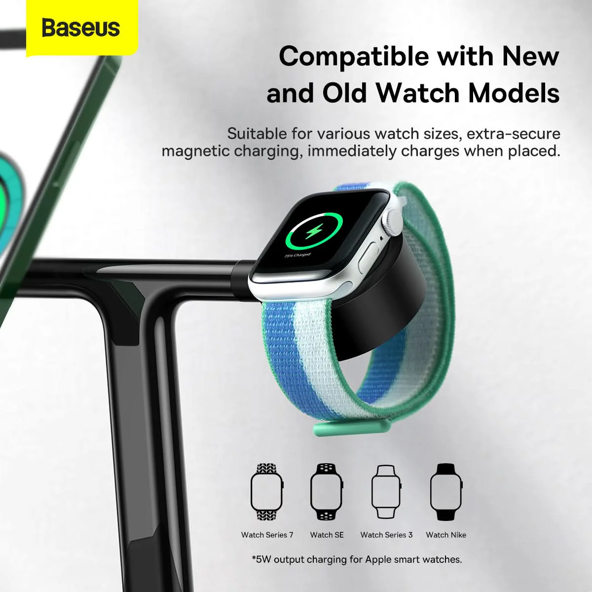 Baseus Swan 3-in-1 Wireless Magnetic Charging Bracket - Image 8