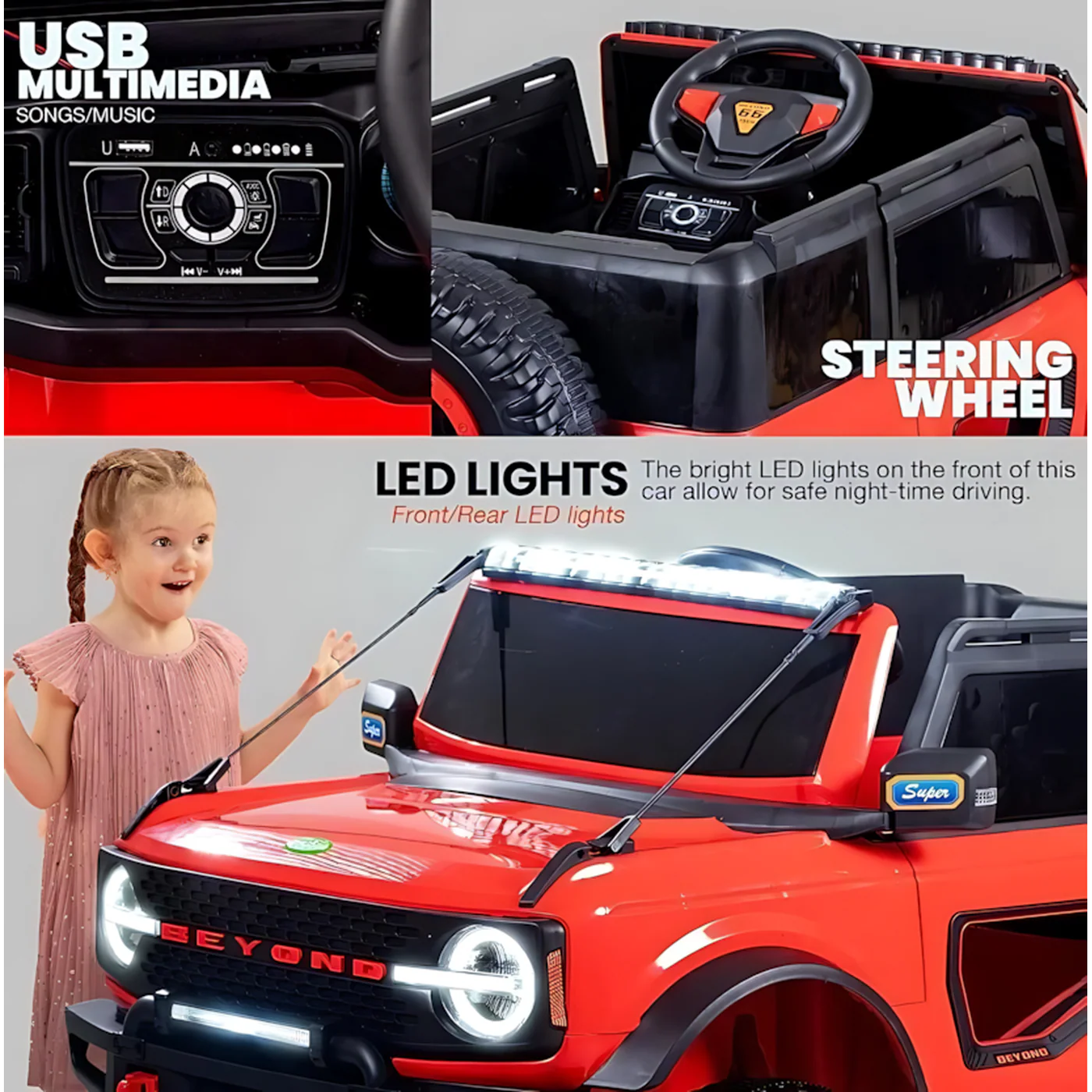 KIDS SUPPLIES AND RIDE-ON Battery Operated Car - Image 7