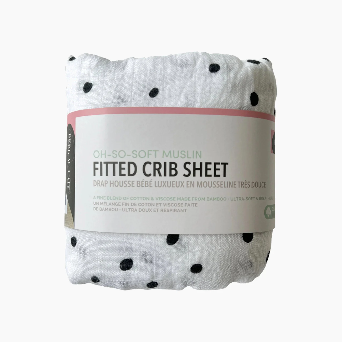 Bebe Au Lait Dottie Oh So Soft Muslin Crib Sheet