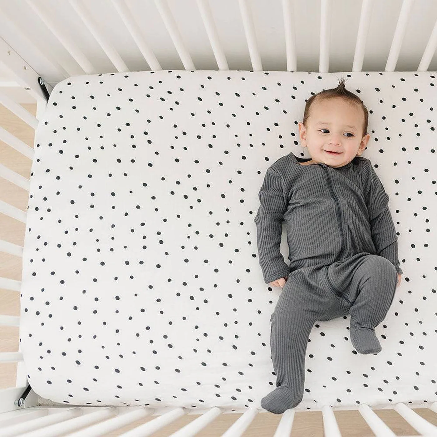 Bebe Au Lait Dottie Oh So Soft Muslin Crib Sheet - Image 5