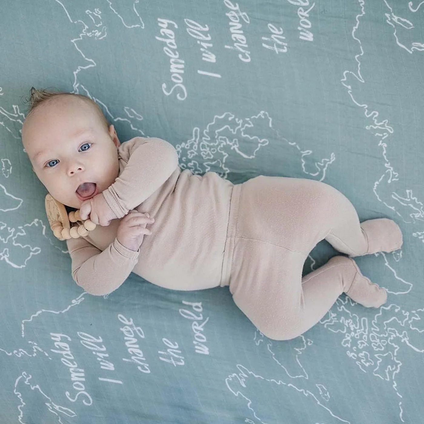 Bebe Au Lait Someday Oh So Soft Muslin Crib Sheet - Image 3