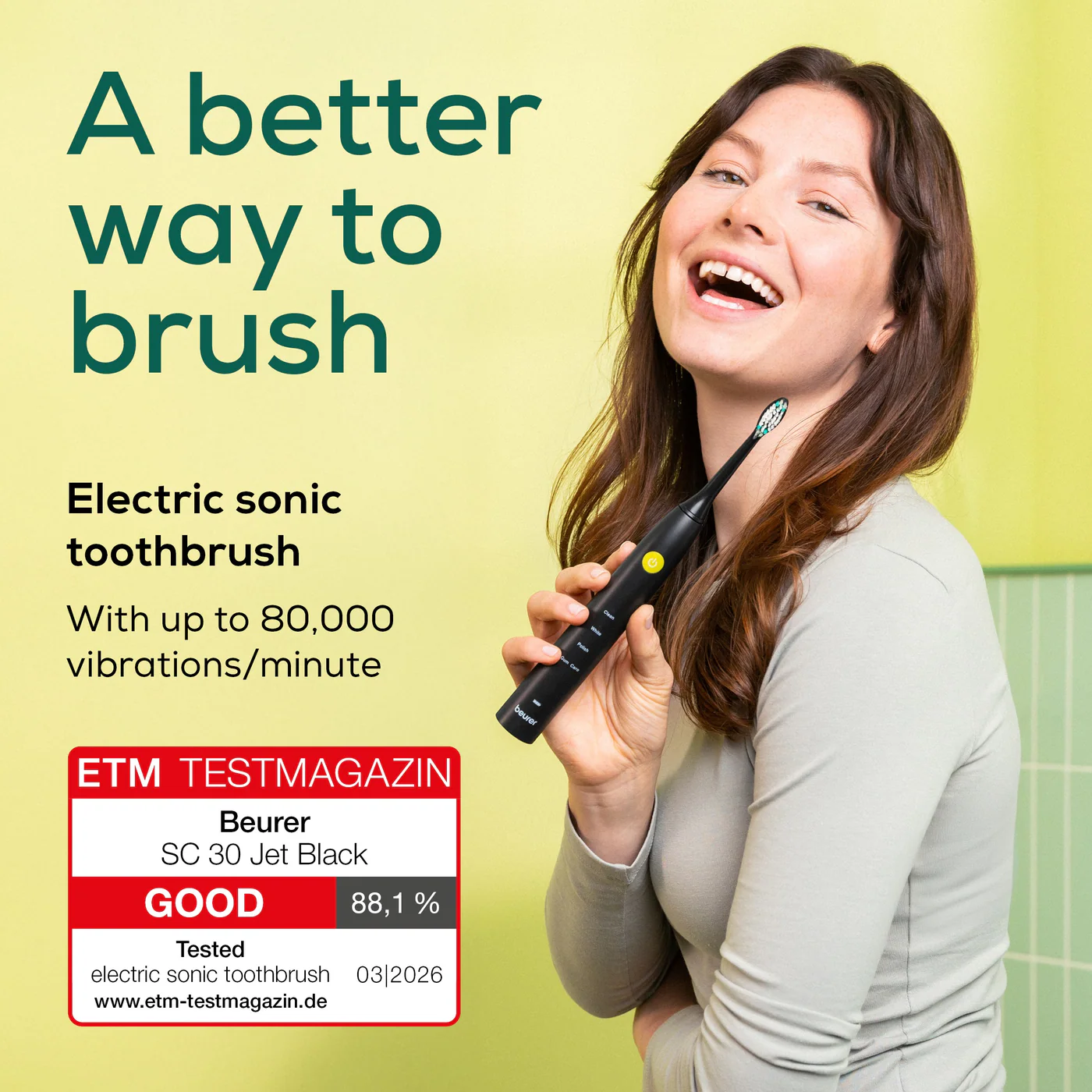 Beurer Electronic Sonic Toothbrush Black - Sc 30 - Image 8