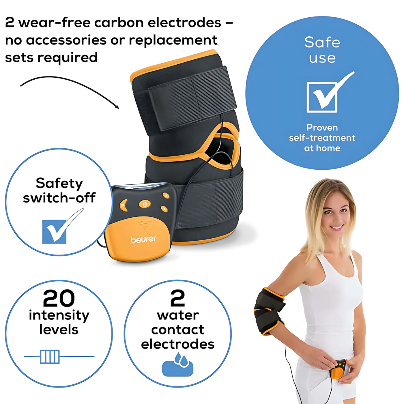 Beurer Knee And Elbow Tens - Em 29 - Image 4