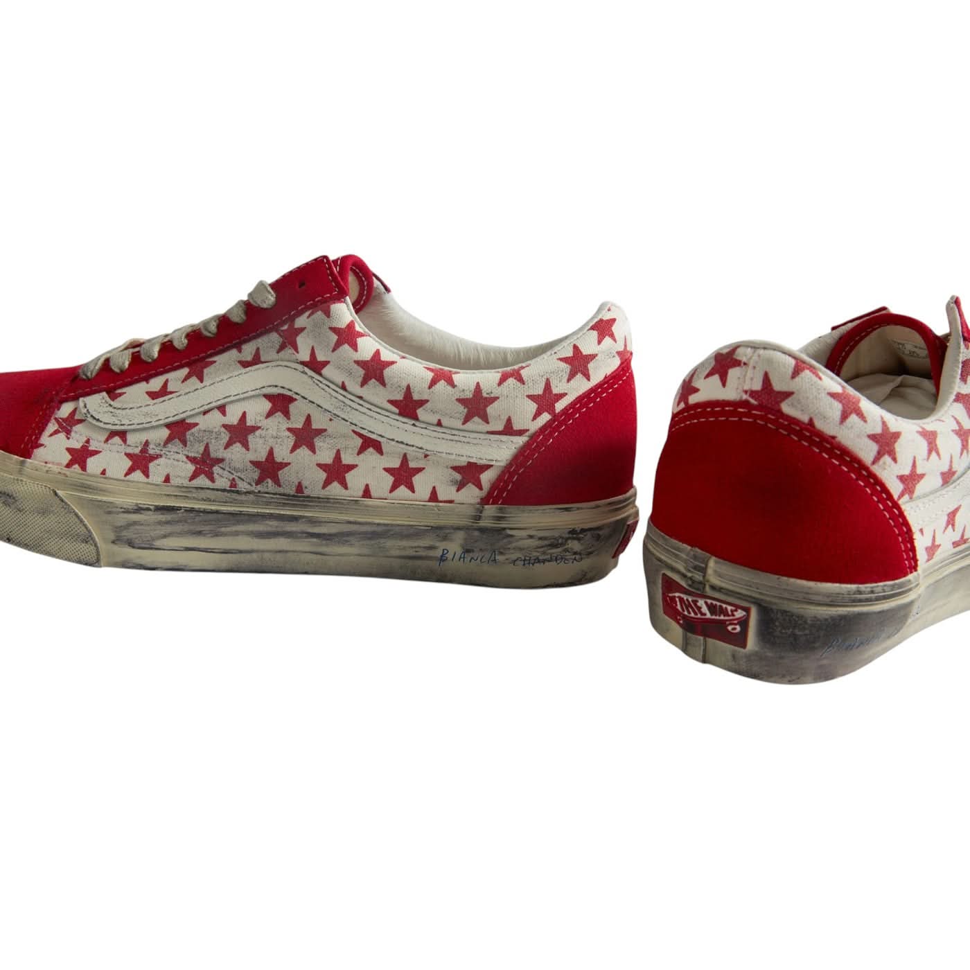 Vans Bianca Chandn x Old Skool VLT LX 'Stressed Red' Shoes - Image 8