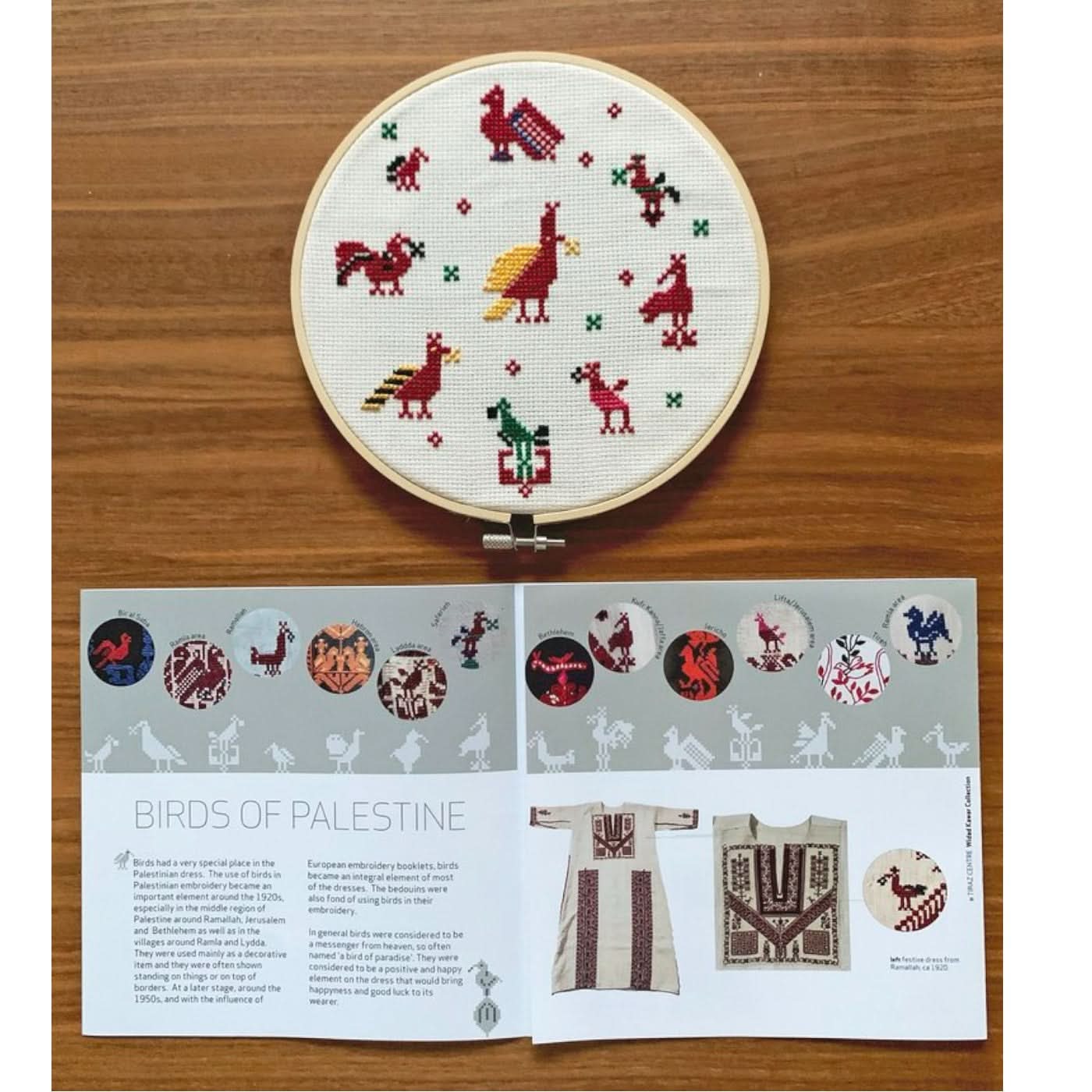 Folkglory Birds of Palestine Embroidery Kit - Image 6