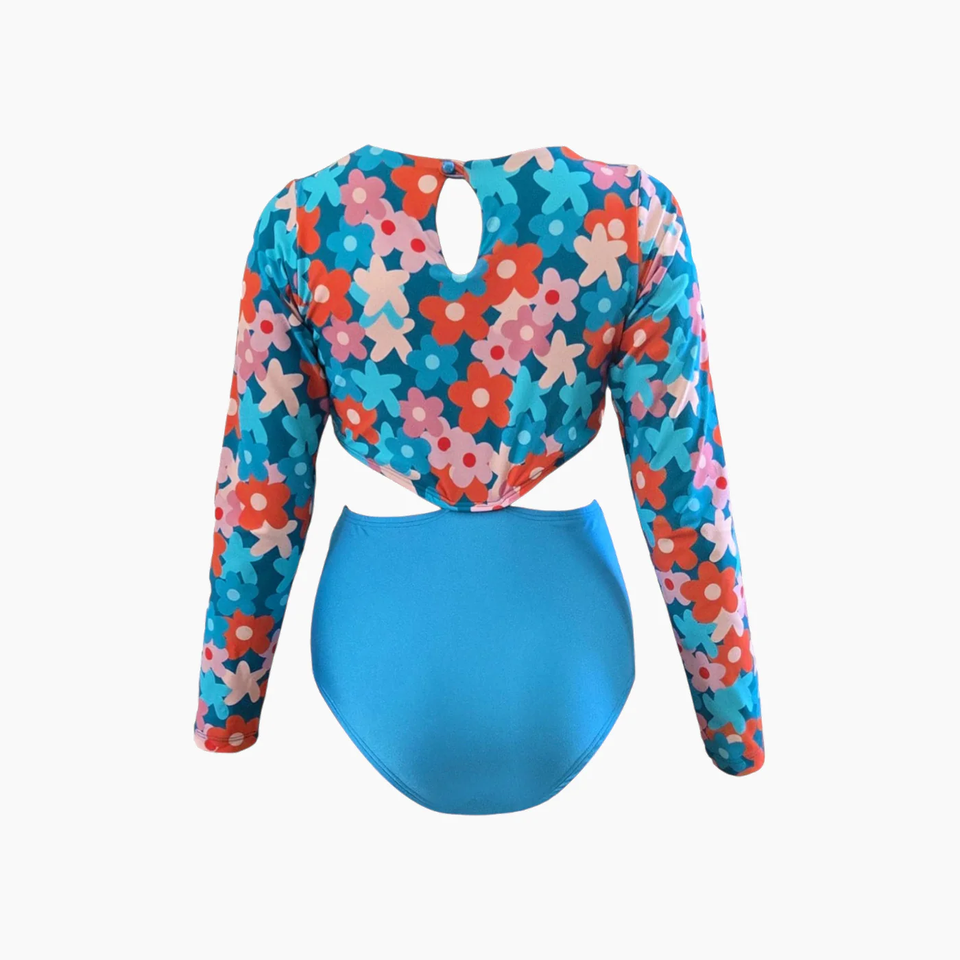 Sandy Toes Blue Floral Swimsuit - Image 2