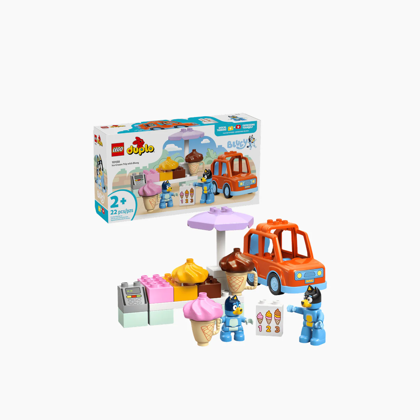 LEGO Bluey Ice Cream Trip with Bluey- 22 Pcs - Image 4