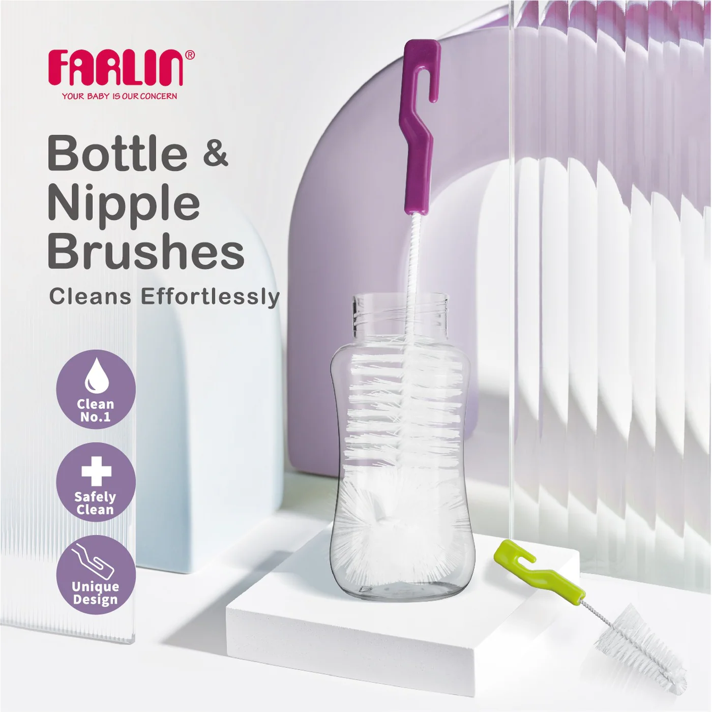 Farlin Bottle and Nipple Brushes - Image 7