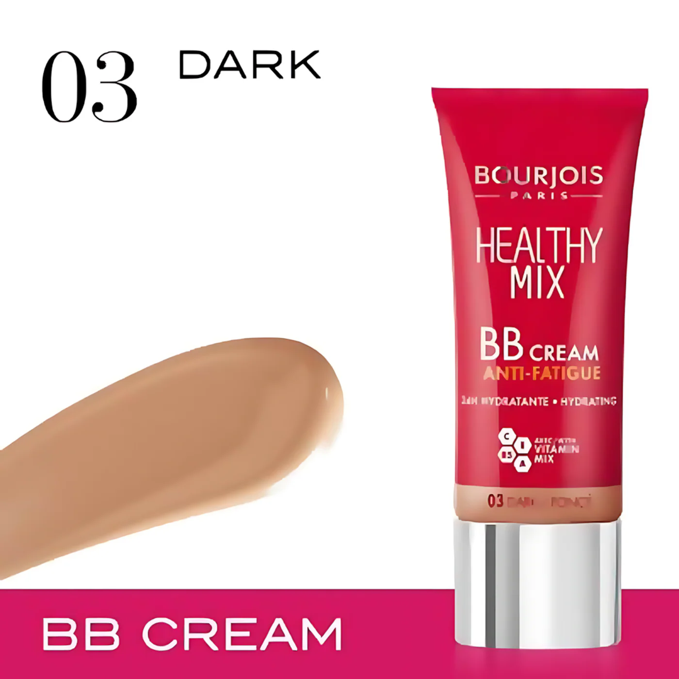 Bourjois Healthy Mix BB Cream Anti Fatigue 03 Dark - Image 3