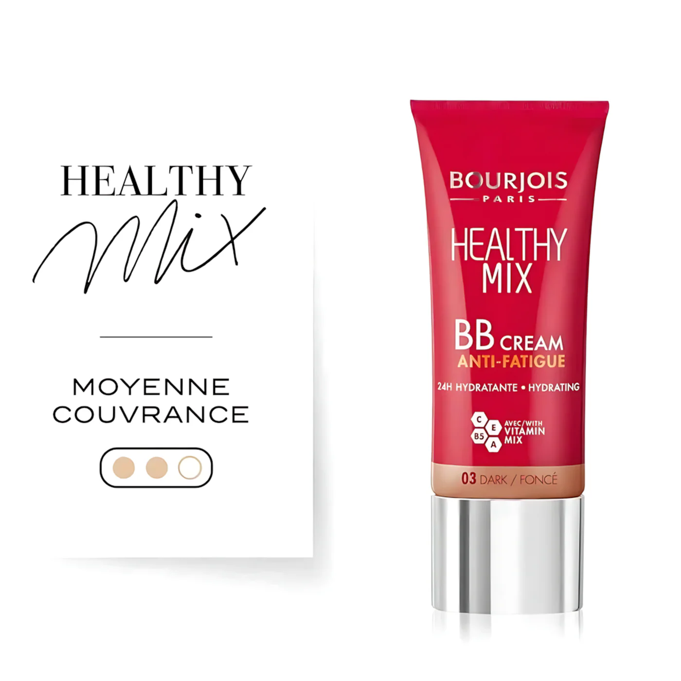 Bourjois Healthy Mix BB Cream Anti Fatigue 03 Dark - Image 4
