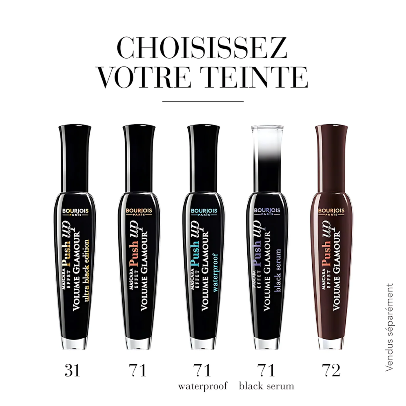 Bourjois Volume Glamour Effect Push Up Waterproof Mascara 71 Black - Image 4