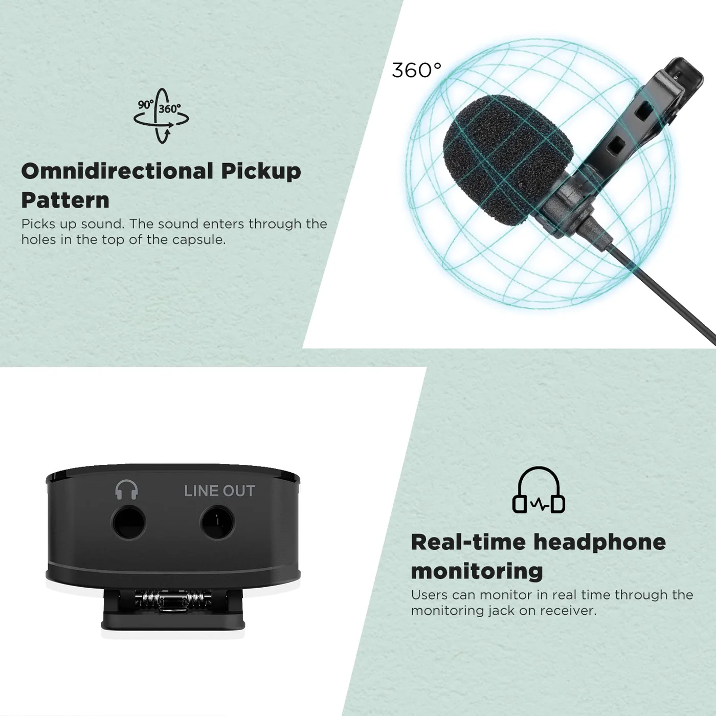 Boya BY-XM6-S1 Wireless Lavalier Microphone - Image 4
