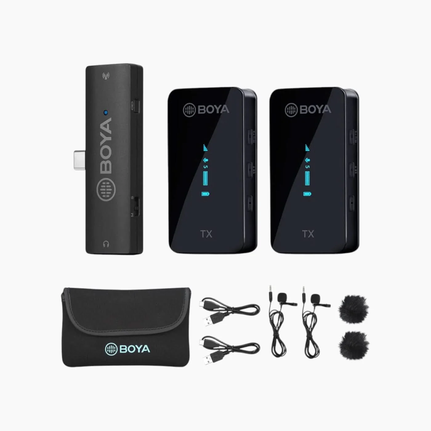 Boya BY-XM6-S6 USB-C Wireless Lavalier Microphone - Image 3