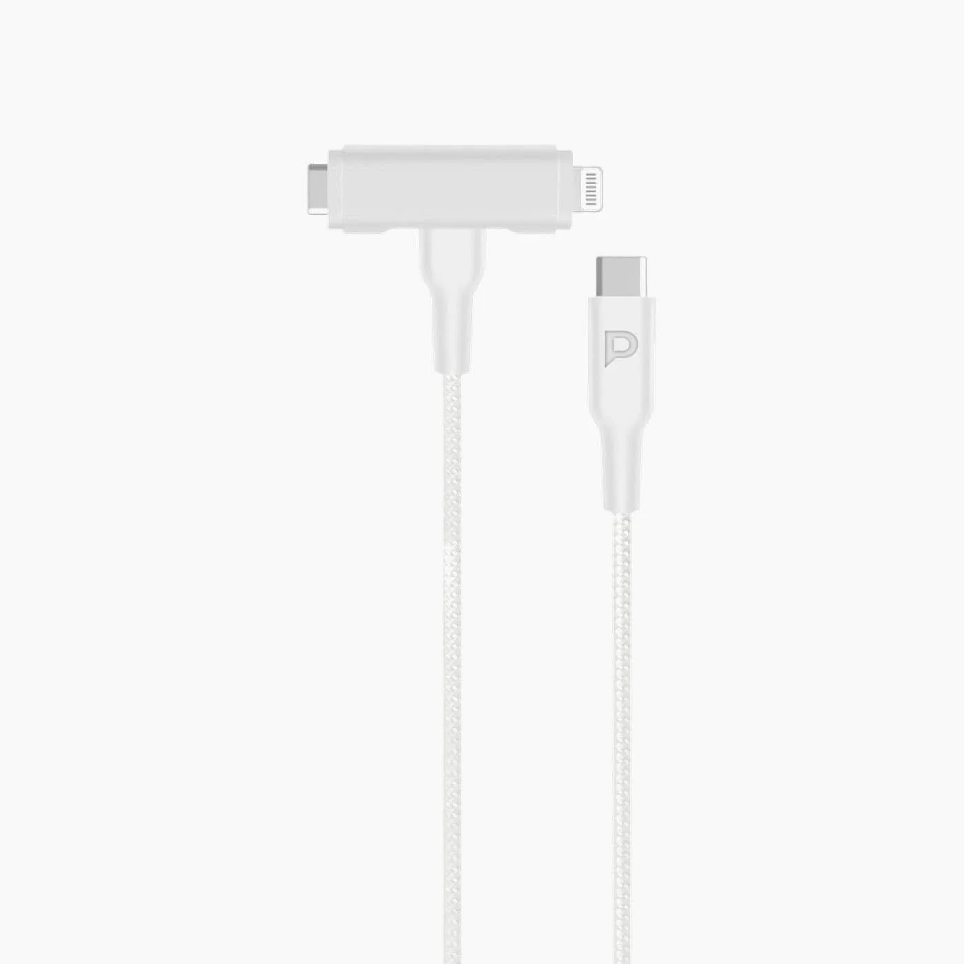 Powerology Braided USB-C to USB-C + Lightning Cable
