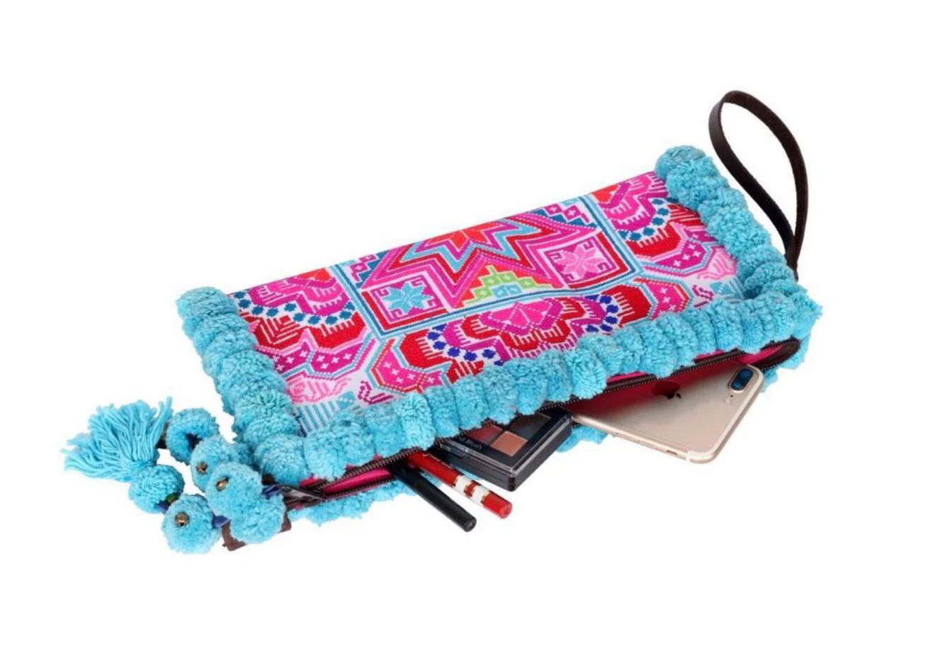 Brazilian Handmade Embroidered Clutch - Image 2