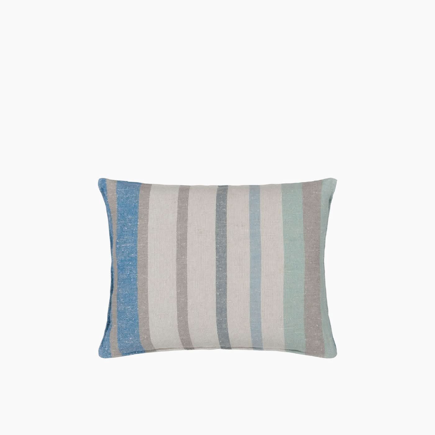 Designers Guild Brera Corso Aqua Linen Cushion - Image 2