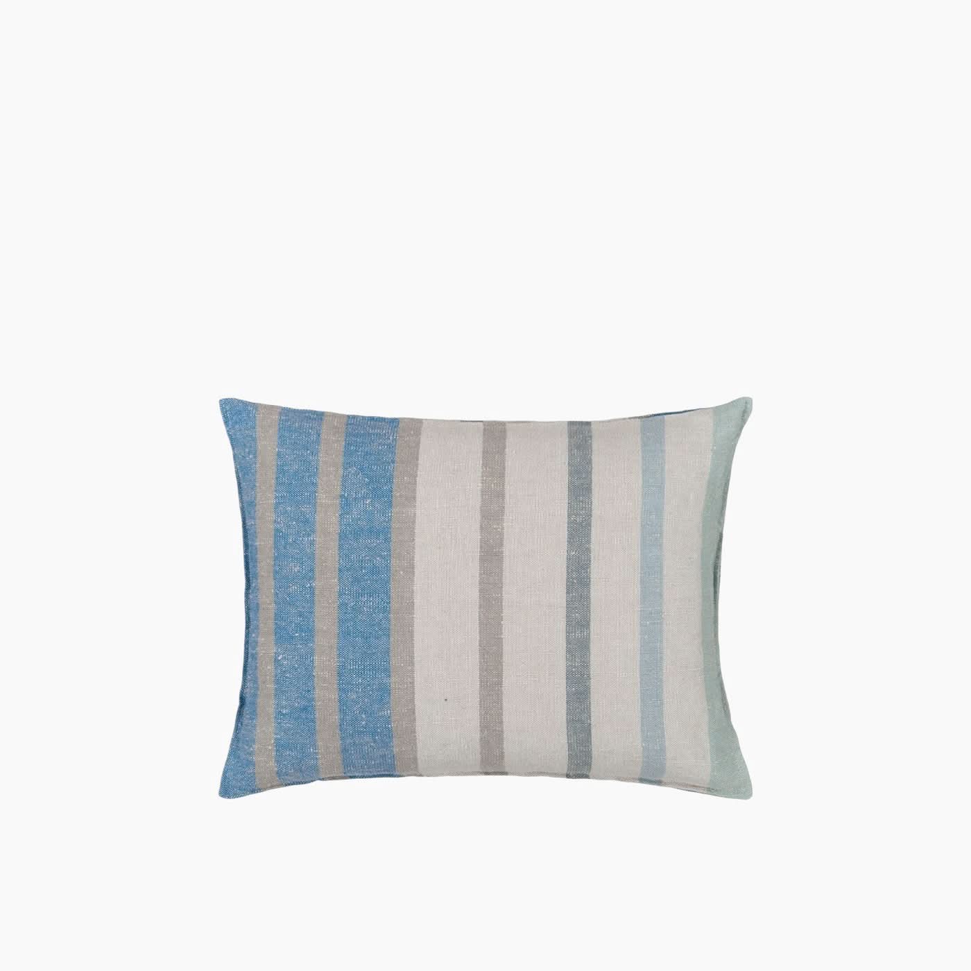 Designers Guild Brera Corso Aqua Linen Cushion - Image 3
