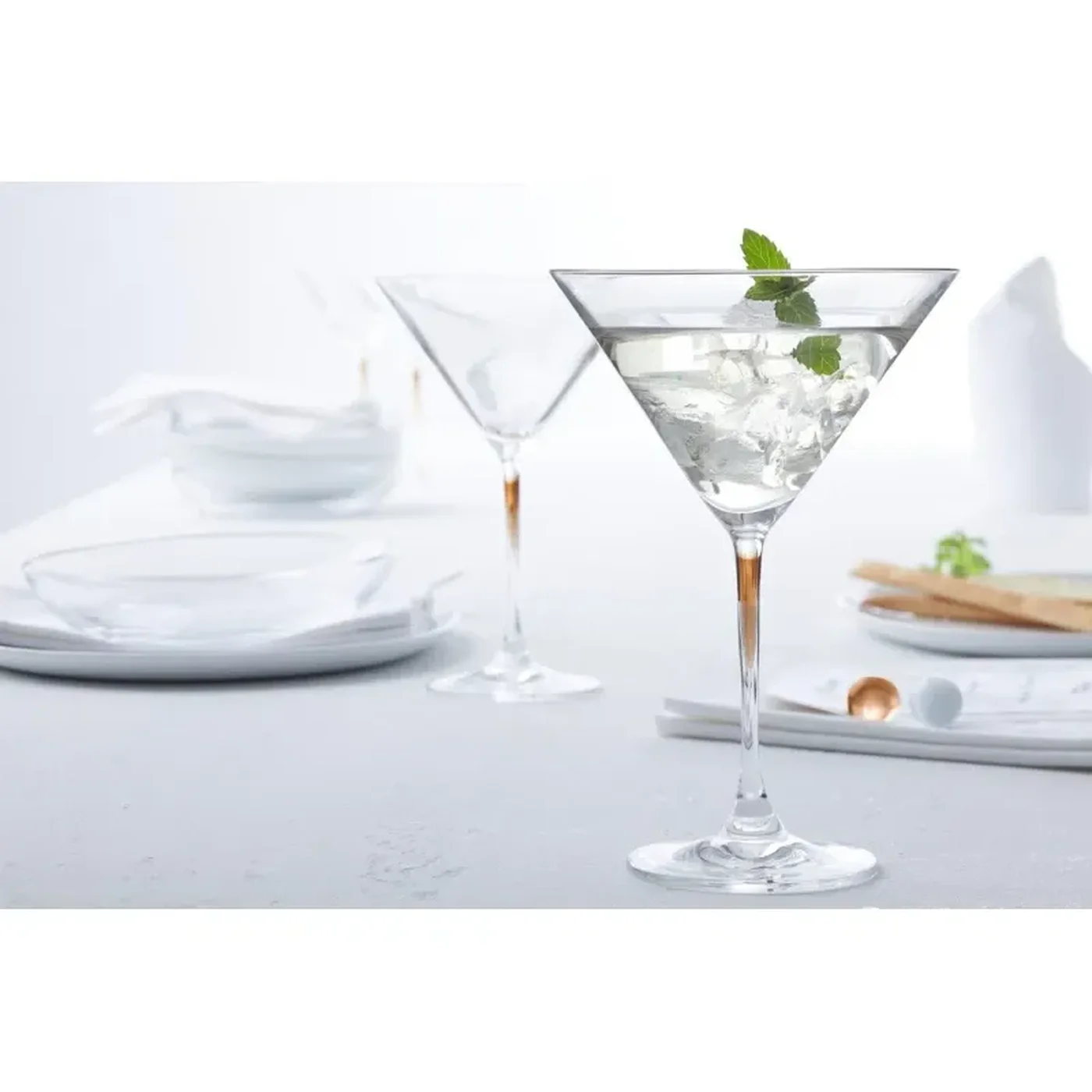 Leonardo La Perla Cocktail Brown Set of 2 Martini Glasses - Image 3