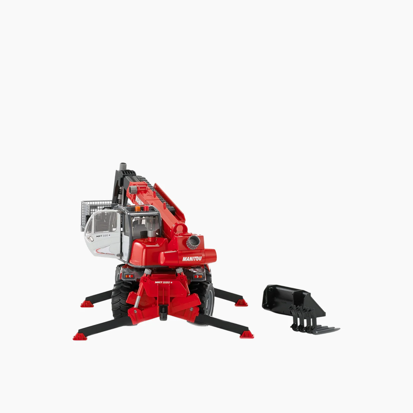 Bruder Manitou Telescopic Forklift MRT 2150 with Accessories - Image 5