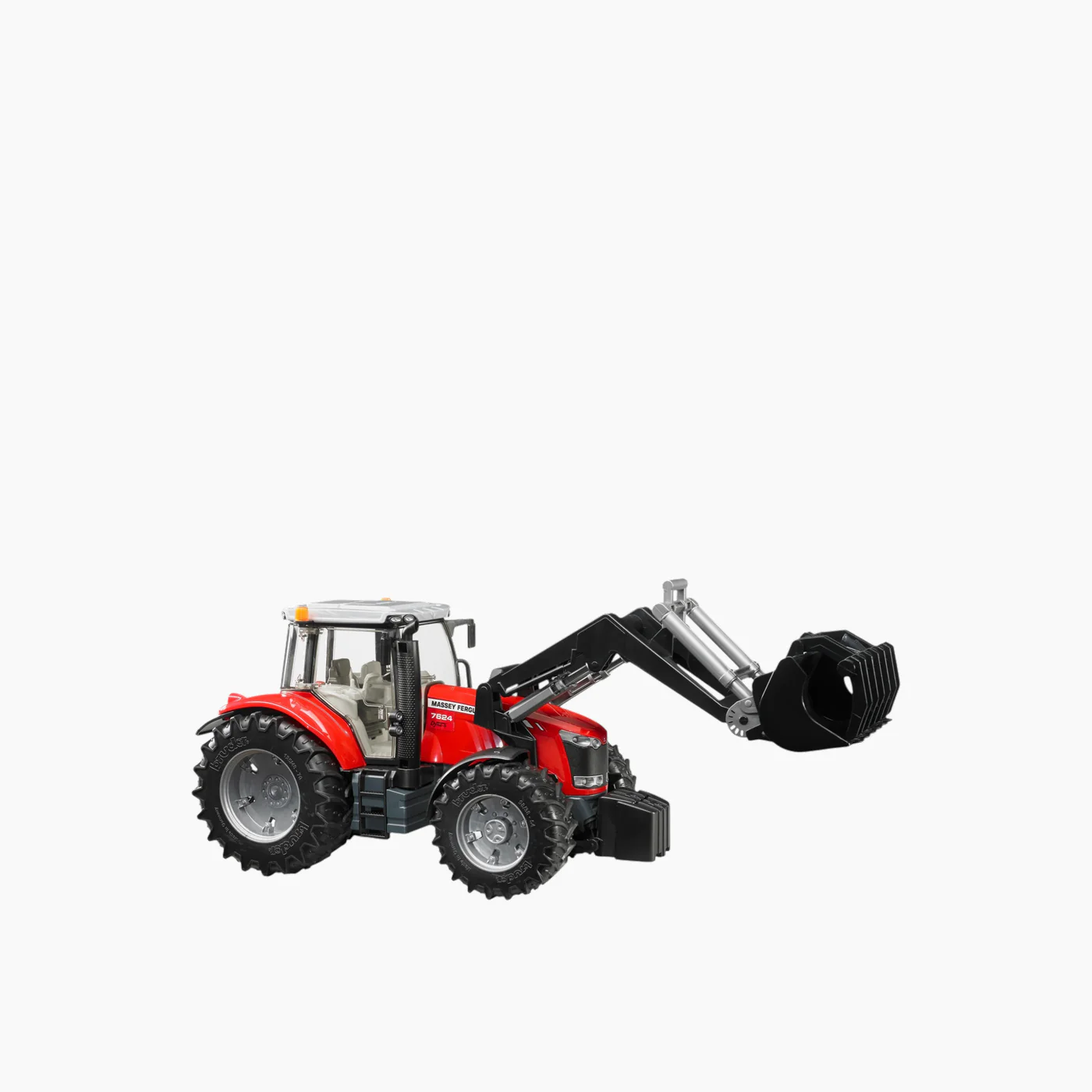 Bruder Massey Ferguson 7624 with Frontloader - Image 3