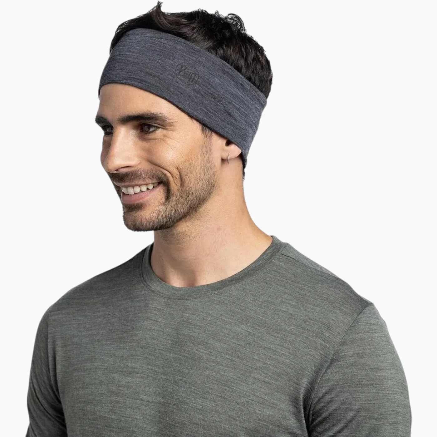 Buff Merino Lightweight Headband Solid Cloud - Image 10