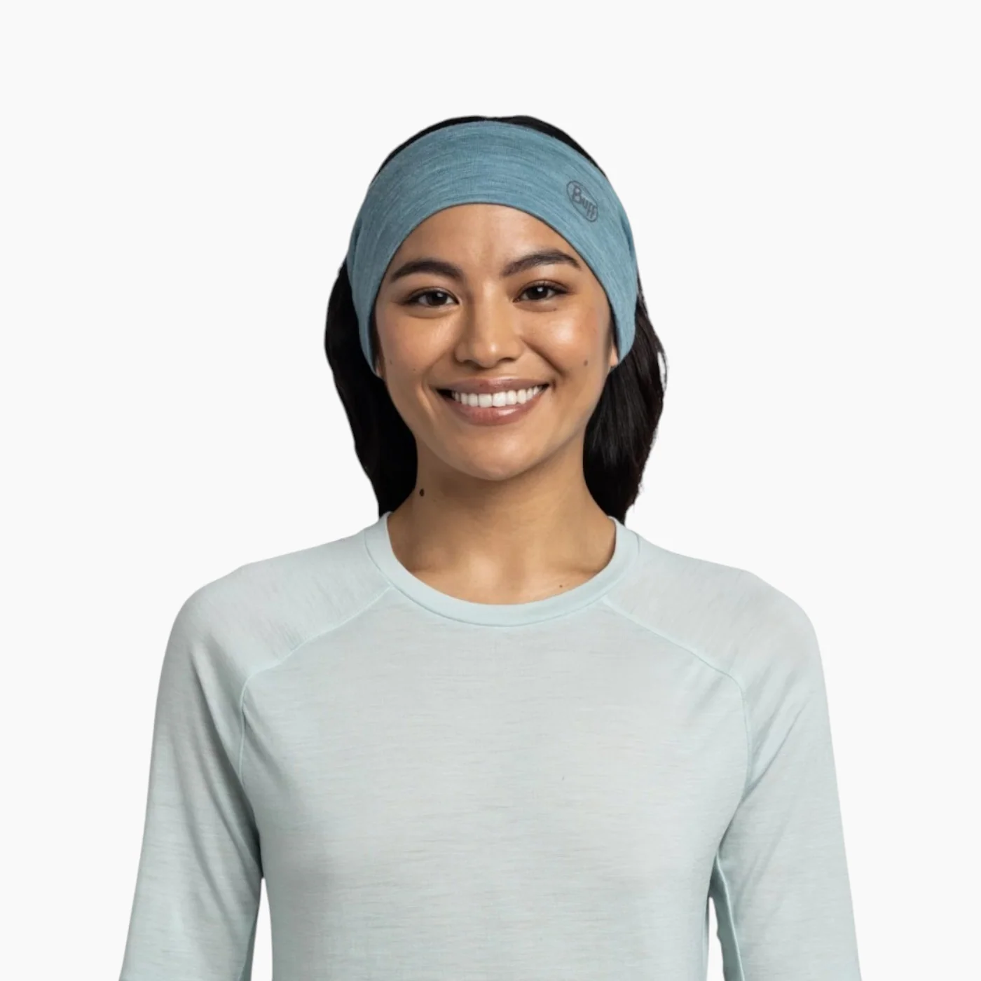 Buff Merino Lightweight Headband Solid Cloud - Image 5