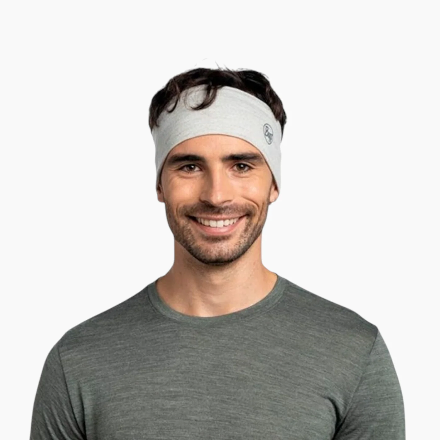 Buff Merino Lightweight Headband Solid Cloud - Image 7