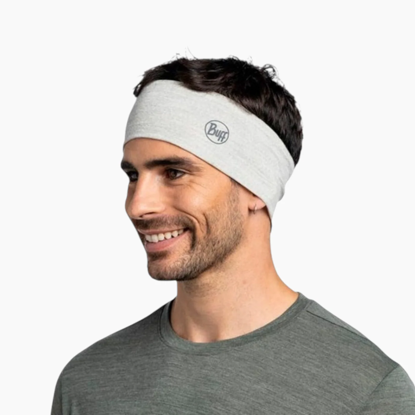 Buff Merino Lightweight Headband Solid Cloud - Image 8