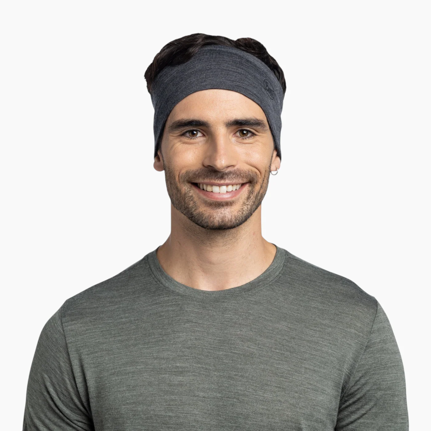 Buff Merino Lightweight Headband Solid Cloud - Image 9