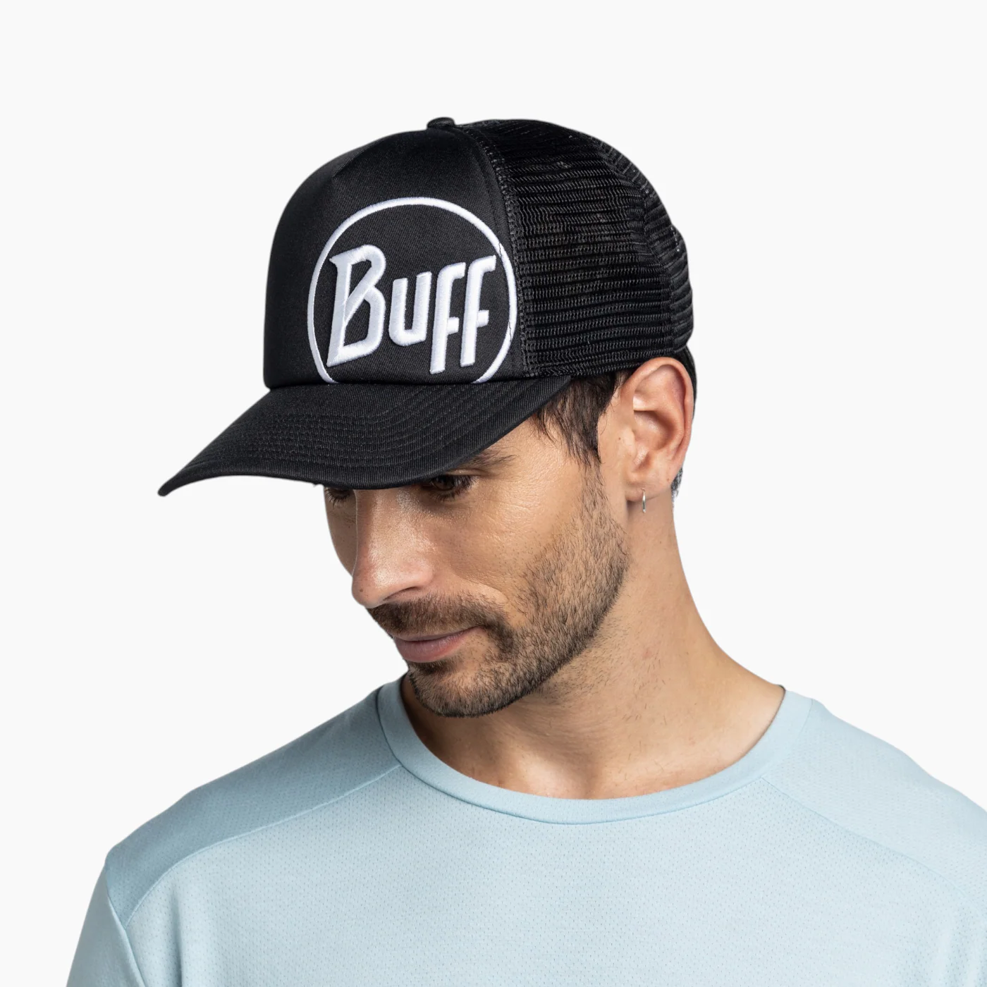 Buff Trucker Cap Logo Black L/Xl - Image 3