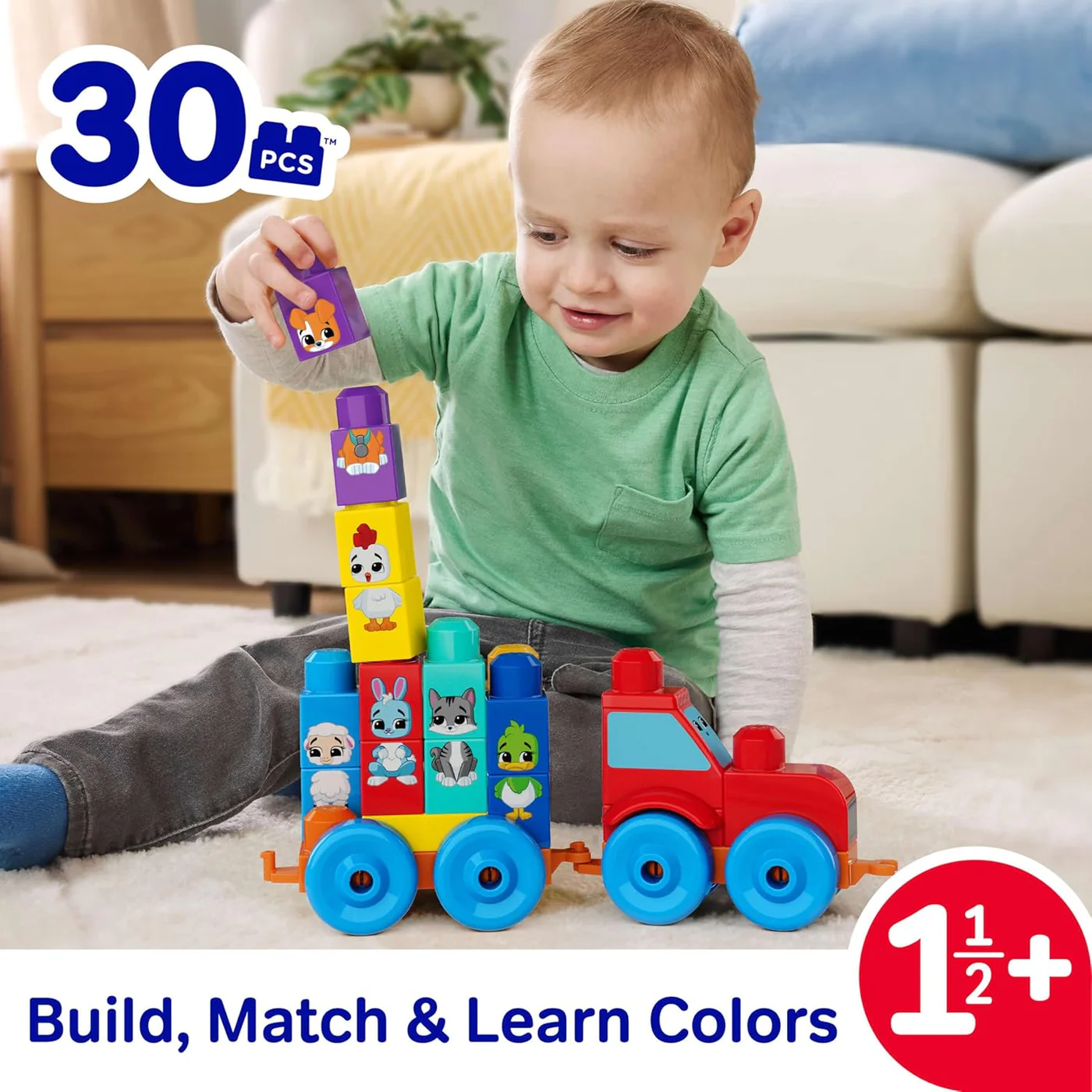 Mega Bloks Build And Match Animal Tractor (OS) - Image 5