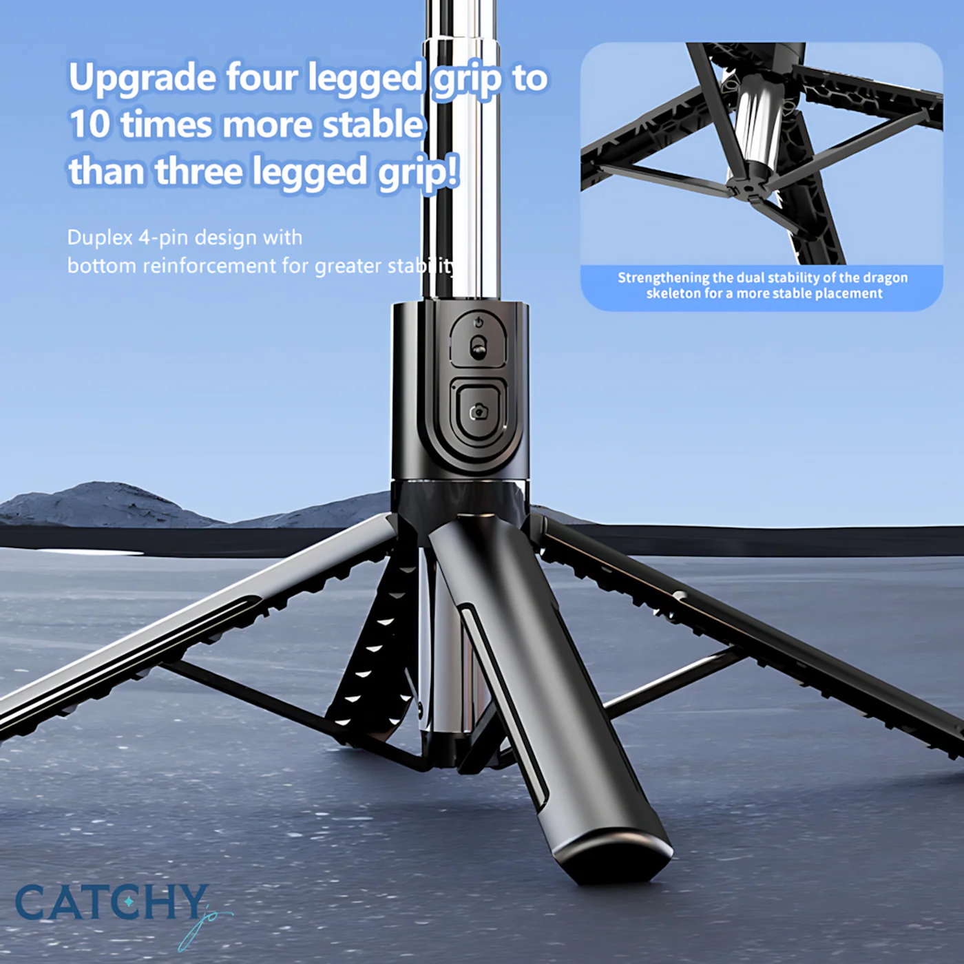 C.JO C18 Selfie Stick Tripod - Image 4