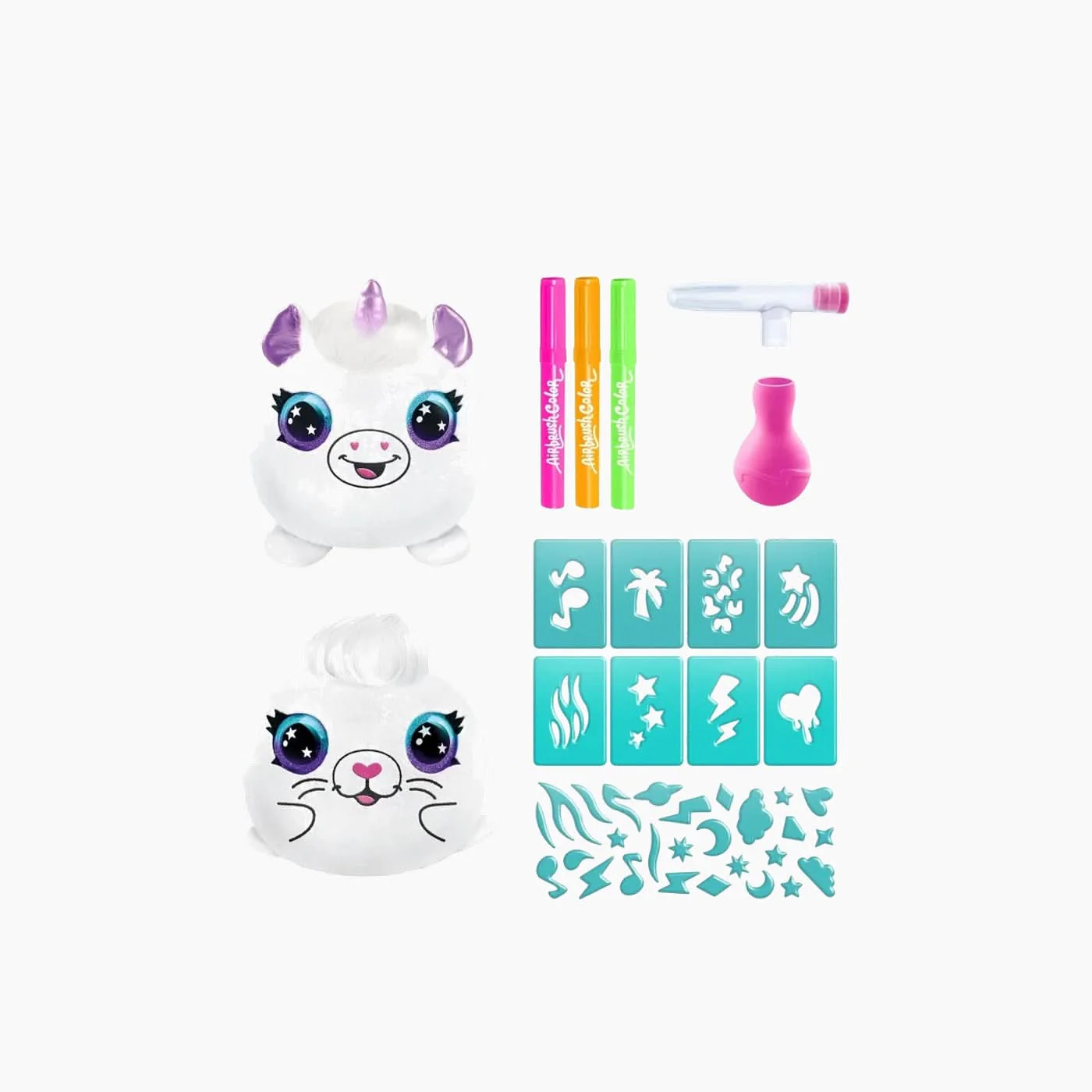 Canal Toys Airbrush Plush Neon Mini Mystery 2Pack