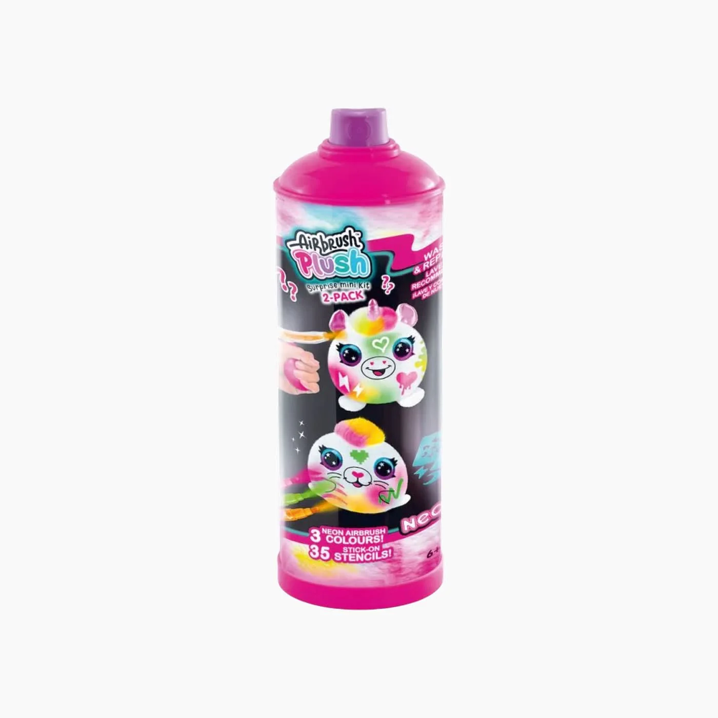 Canal Toys Airbrush Plush Neon Mini Mystery 2Pack - Image 2