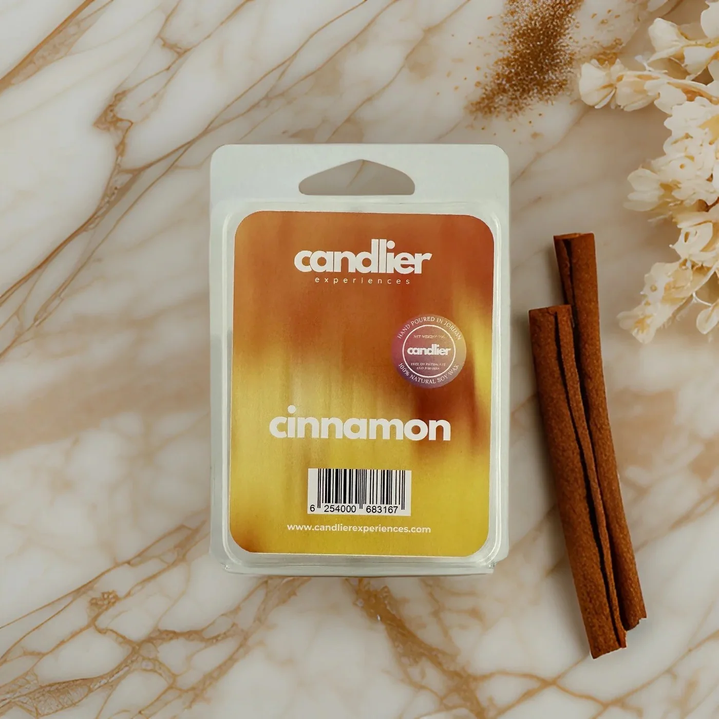 Candlier Cinnamon Soy Wax Melts - Image 2