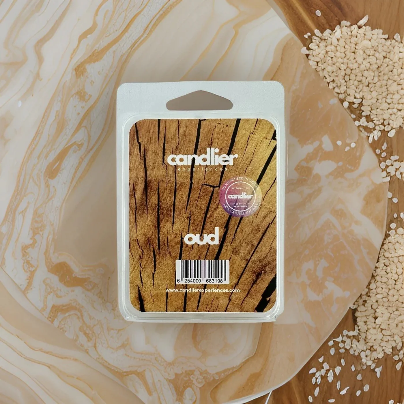 Candlier Oud Soy Wax Melts - Image 2