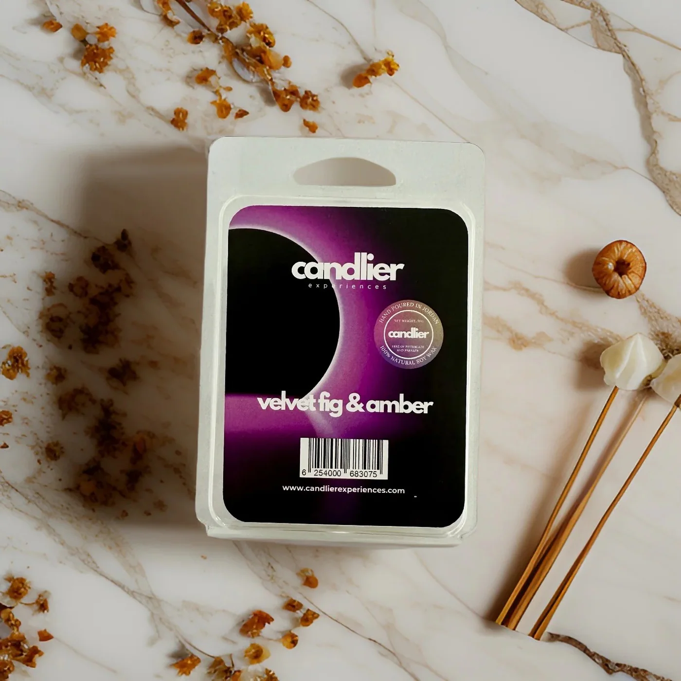 Candlier Velvet Fig & Amber Soy Wax Melts - Image 2