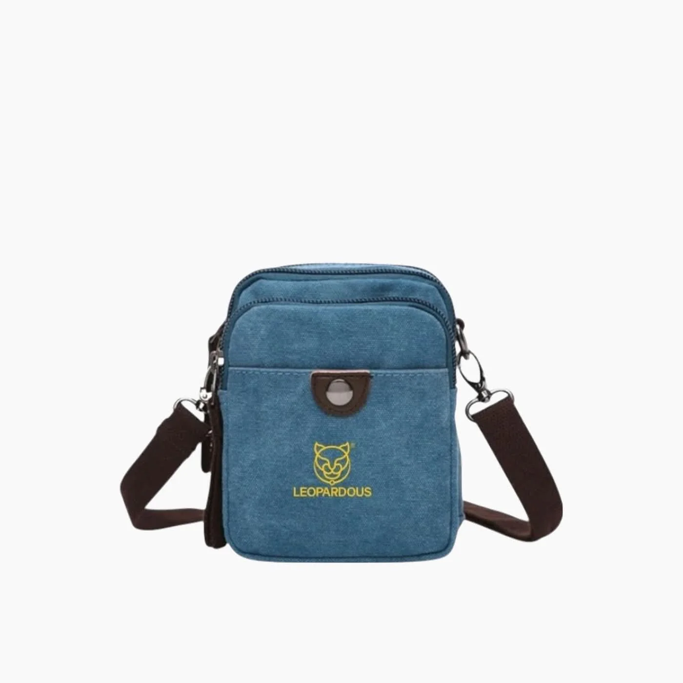 Leopardous Canvas Crossbody Bag