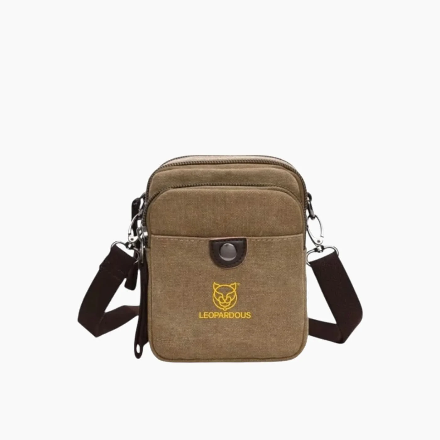 Leopardous Canvas Crossbody Bag - Image 2
