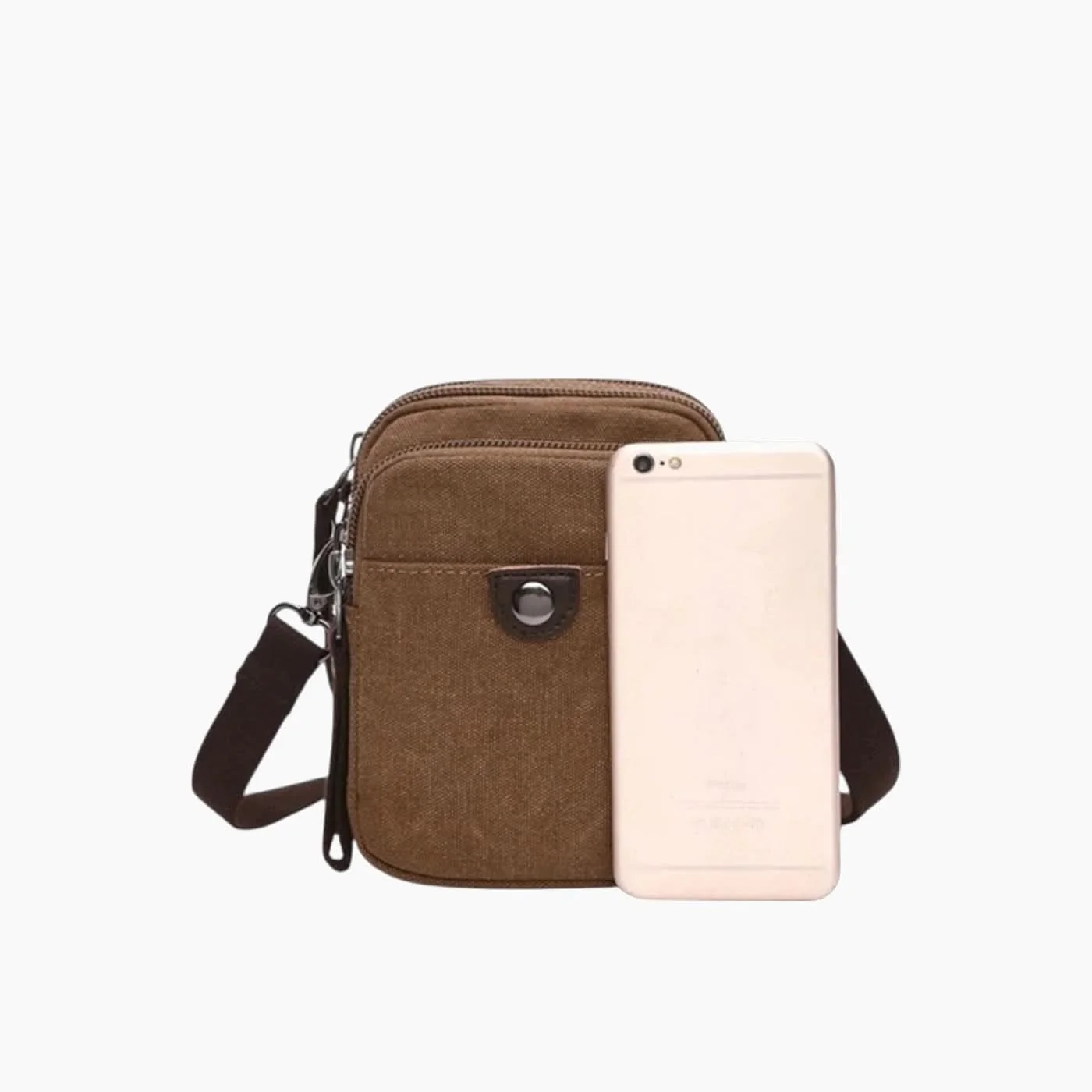 Leopardous Canvas Crossbody Bag - Image 3
