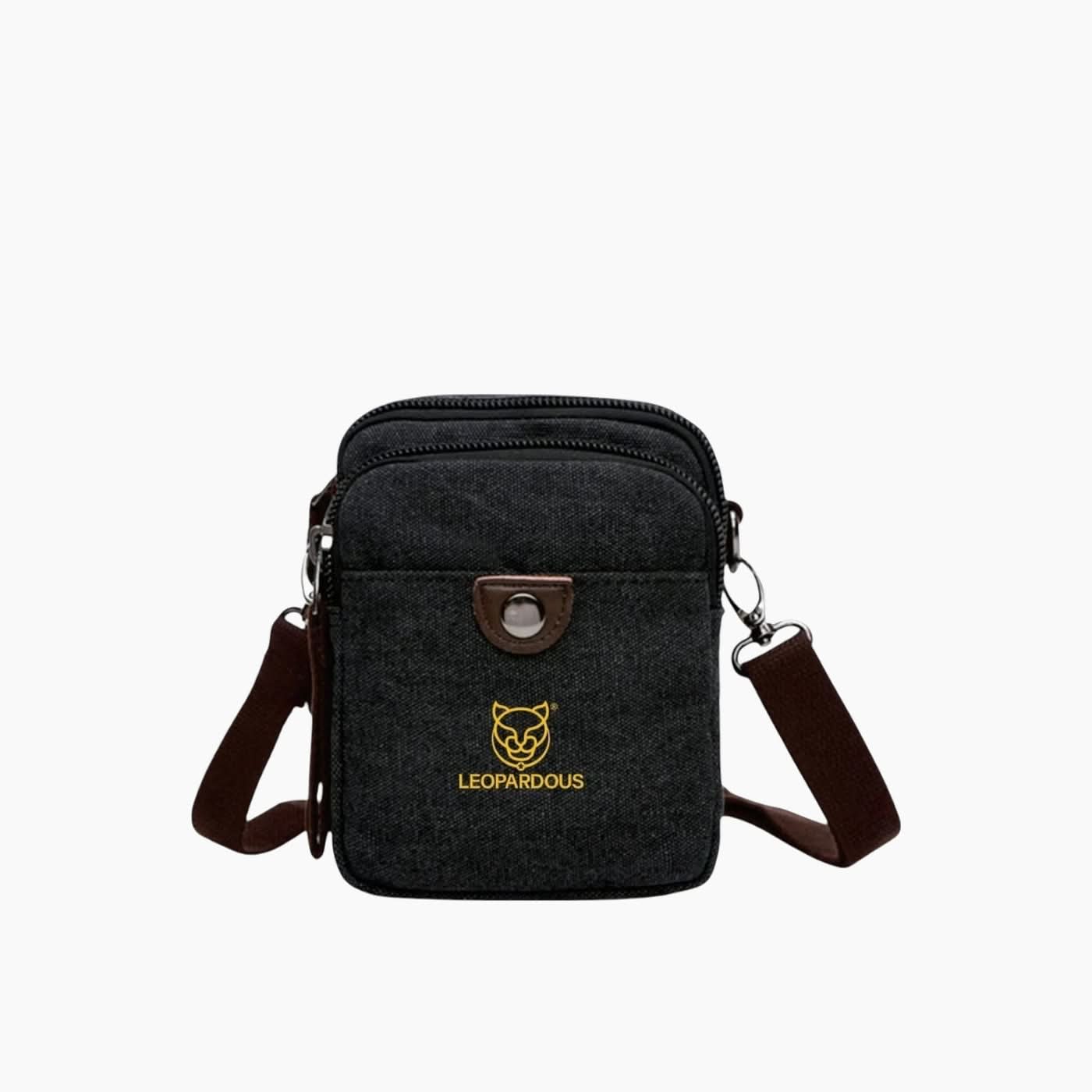 Leopardous Canvas Crossbody Bag - Image 9
