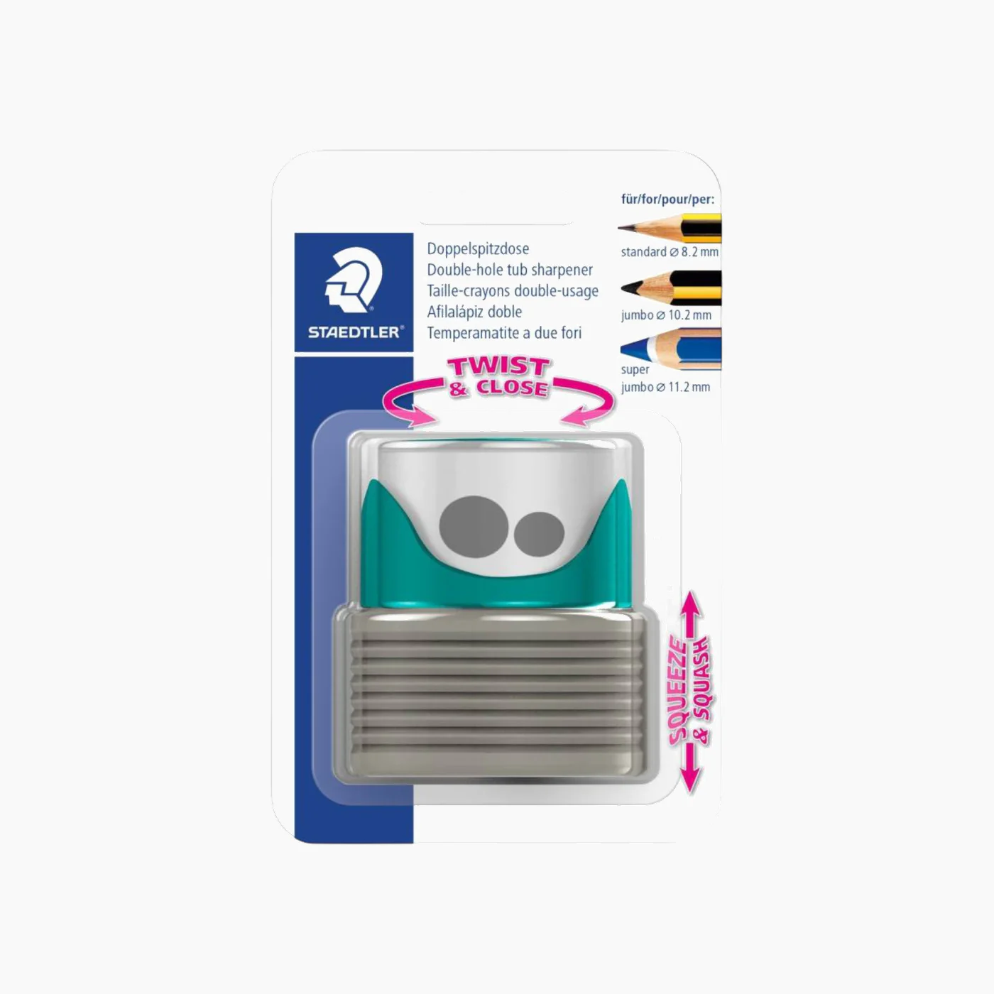 STAEDTLER CARD SHARPENER PLASTIC DOUBLE-HOLE