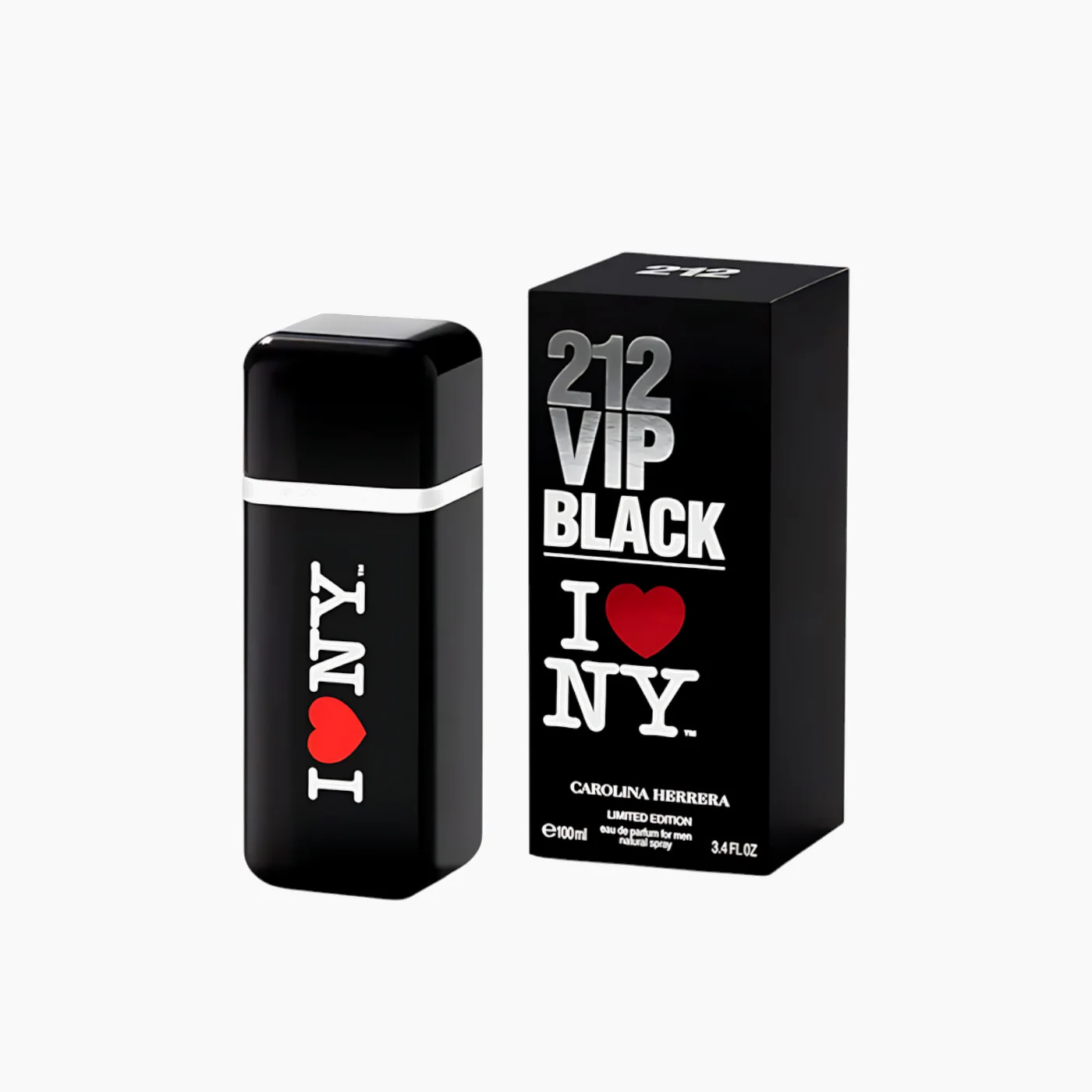 Carolina Herrera 212 VIP Black I ♥ NY EDP 100Ml For Men - Image 2
