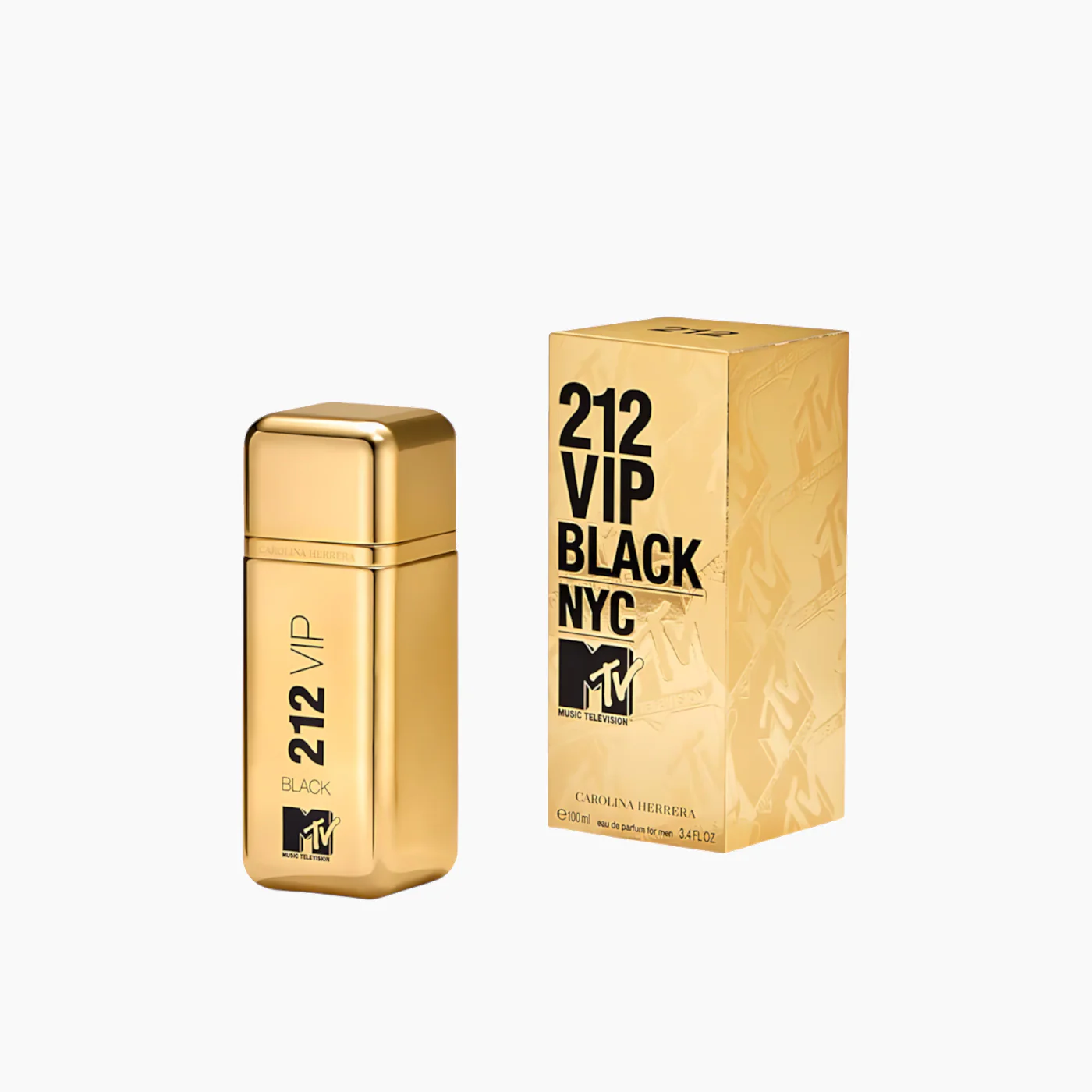 Carolina Herrera 212 VIP Black MTV EDP 100Ml For Men - Image 2