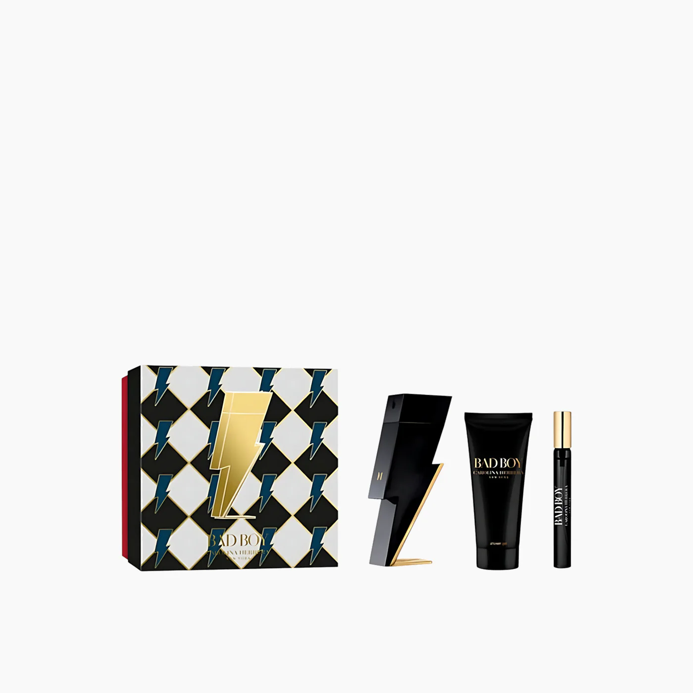 Carolina Herrera Bad Boy EDT 100ML + EDT 10ML + Shower Gel 100ML Gift Set Men