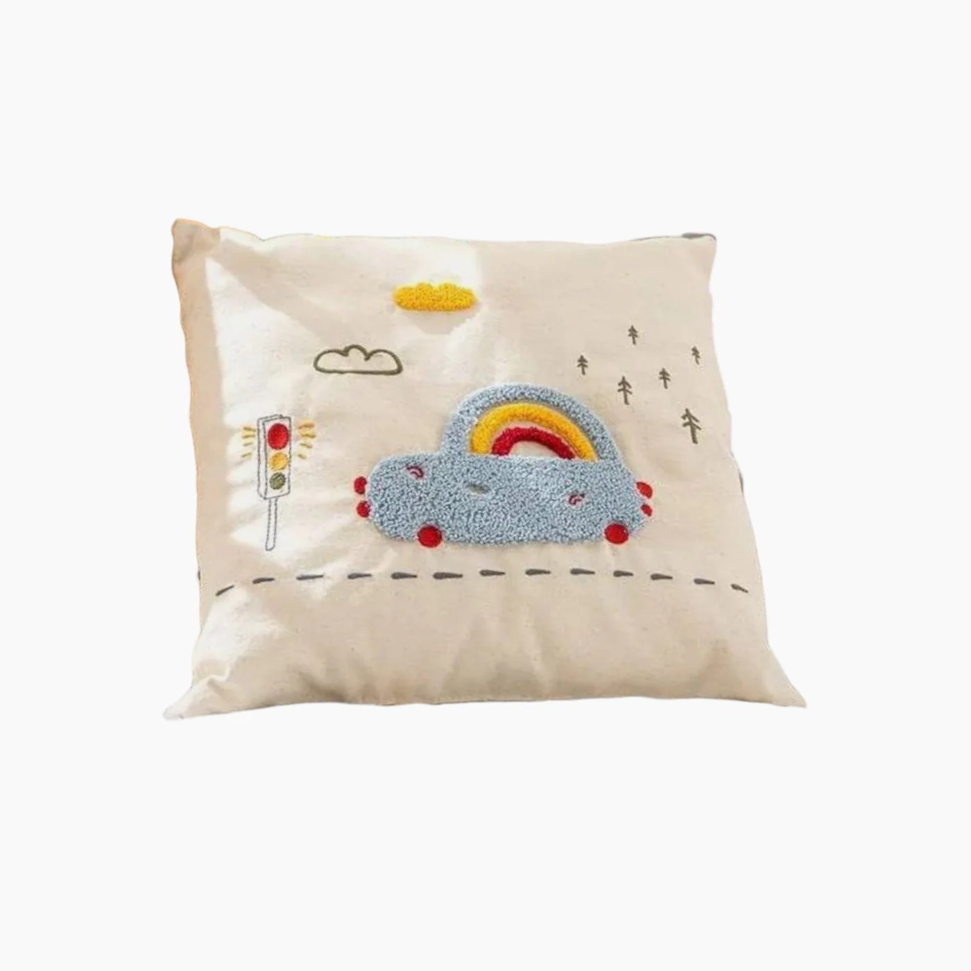 EH Living Cars With Filling Decorative Cushion 30x30 cm Beige